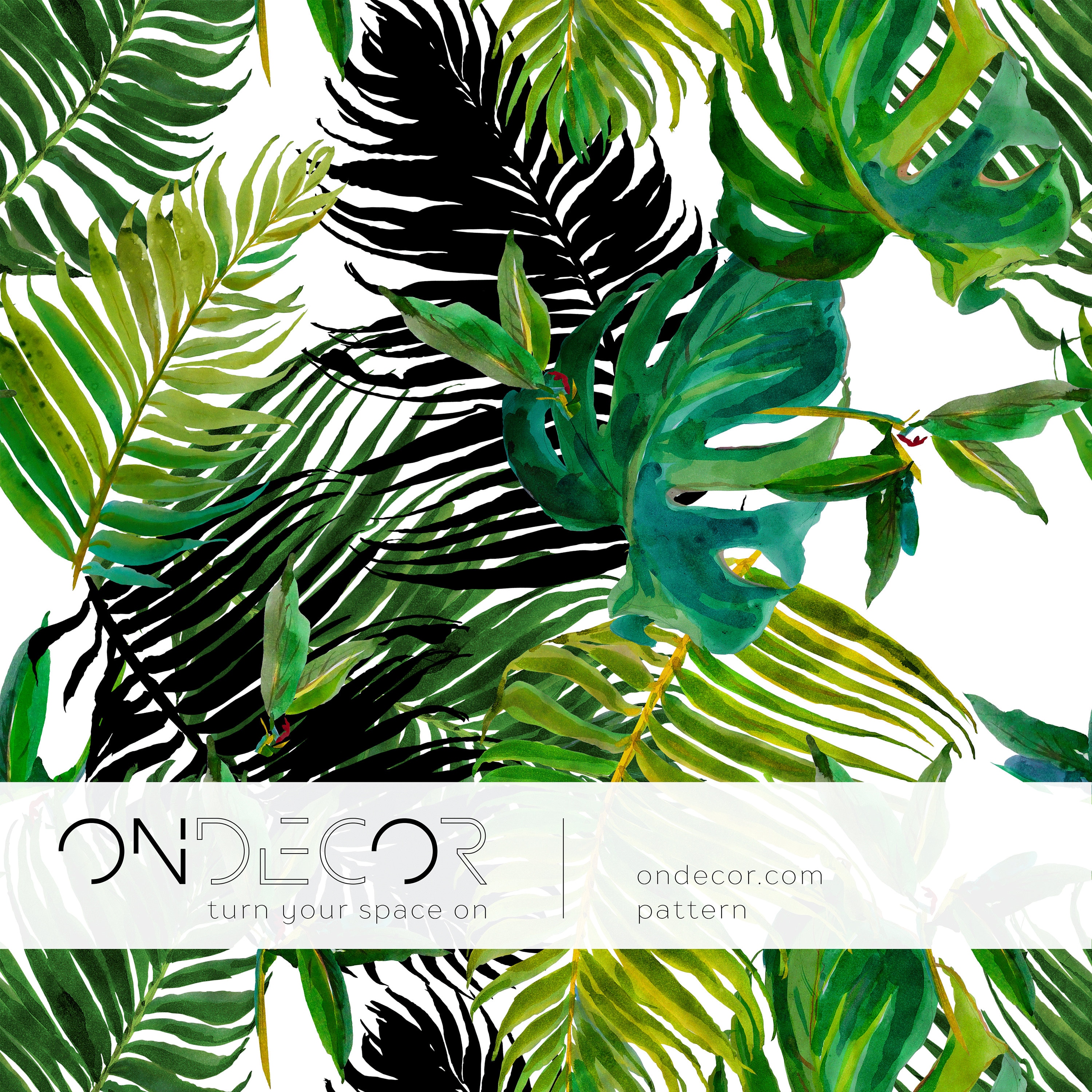 Removable Wallpaper Tropical Wallpaper Tropical Wallpaper Etsy