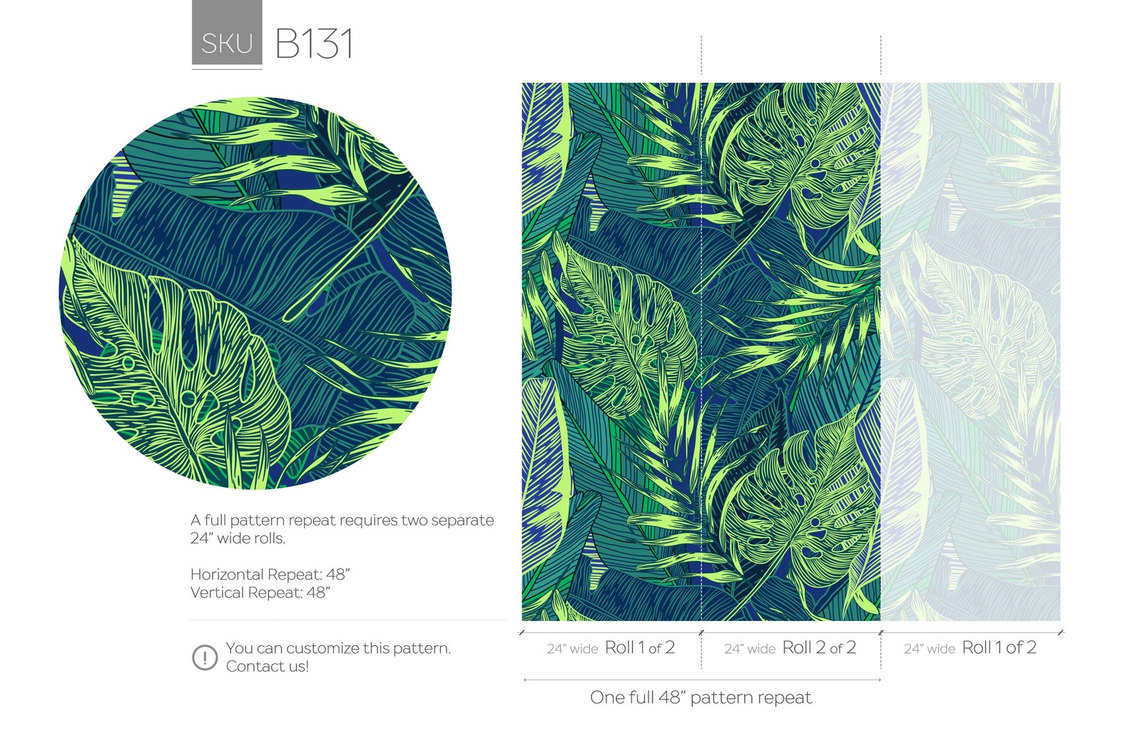 Monstera Wallpaper Removable Wallpaper Tropical Wallpaper - Etsy