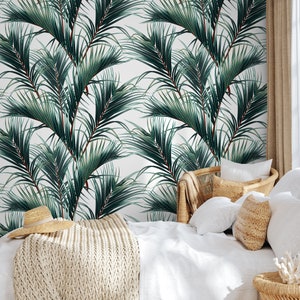 Tapete Schälen und Stick Tapete Abnehmbare Tapete Wohnkultur Wandkunst Wanddekor Raumdekor / Tropical Jungle Leaf Wallpaper - B124