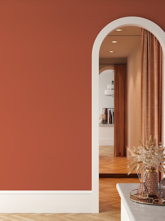 Terracotta Wallpaper Solid Color Peel and Stick Wallpaper Removable Wallpaper Home Decor Wall Art Wall Decor Room Decor D427 Etsy Canada