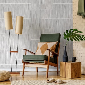 Carta da parati moderna scandinava in bianco e nero - C171