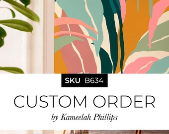 Commande personnalisée pour : Kameelah Phillips - B634