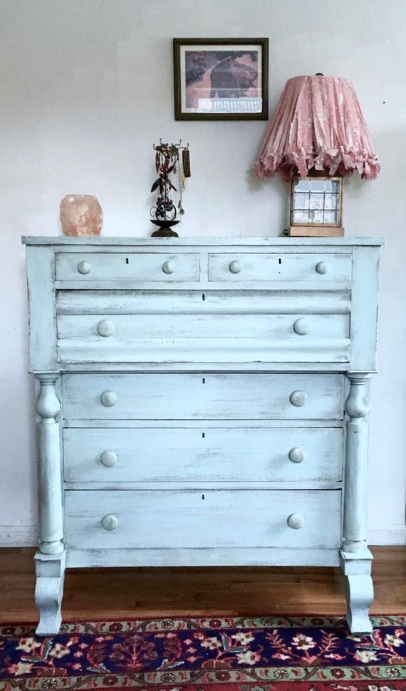 Sold Shabby Chic Dresser Antique Dresser Rustic Chest Of Etsy