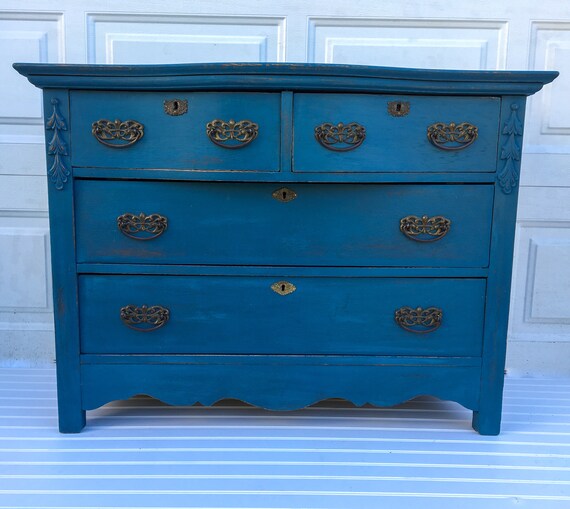 distressed changing table