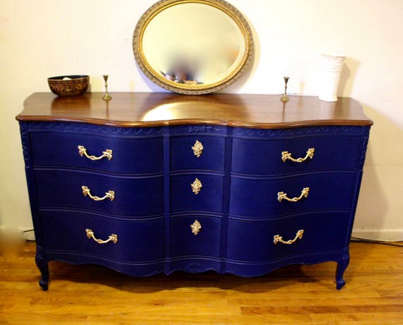 Sold Custom Painted French Provincial Dresser Drexel Etsy