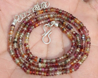15 Inches Natural Petro Tourmaline Rondelles 4.5mm to 5mm Rare Beads Faceted Gemstone Beads Genuine Tourmaline Rondelle Beads No810
