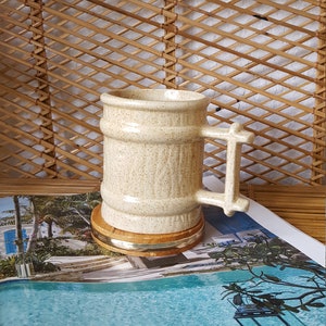 Wood Barrel Coffee Mug
