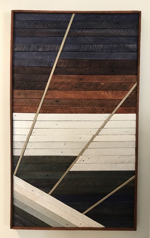 Reclaimed wood wall art sun natural handmade Etsy