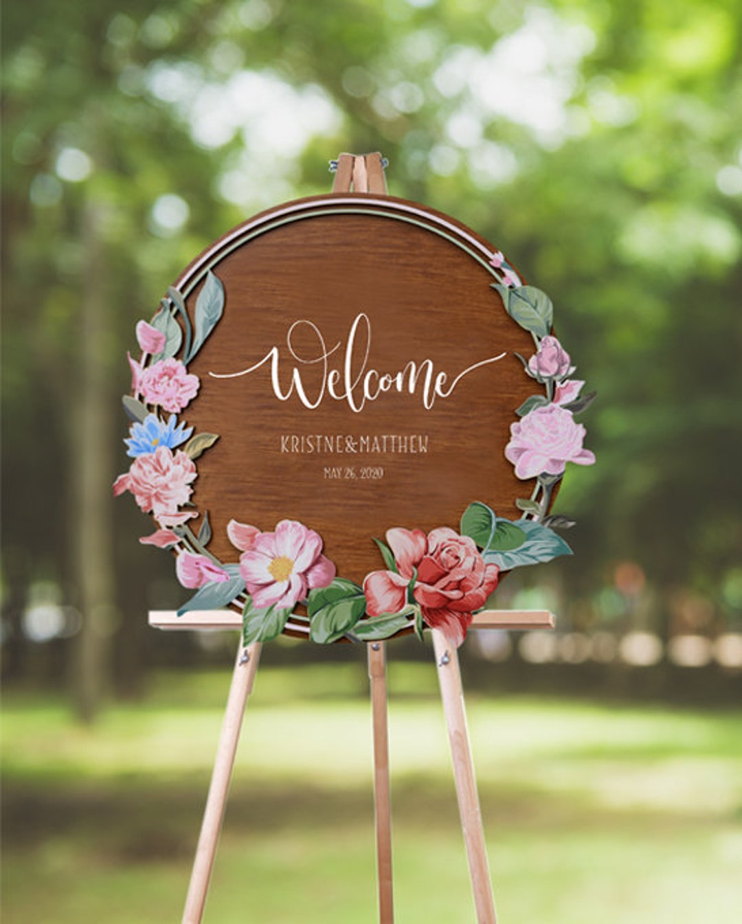 Rustic Wedding Guest Book Alternative, Custom Wood Welcome Sign ...