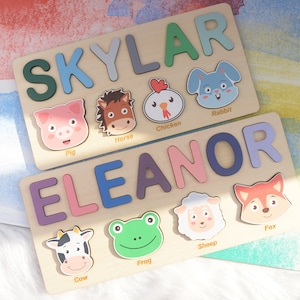 Personalize Baby Gift for Boy, Girl 1st Birthday Gift, New Baby Gift, Unique Gift for Granddaughter, Custom Newborn Child Puzzle Name