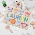 Personalized Wooden Name Puzzle: Custom Toddler Toy, Baby Keepsake Gift, Unique Kids Birthday Present product logo