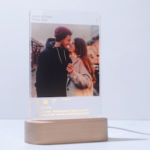 Personalized Picture Light, Night Light Gift for Her, Instagram Style 3D LED Photo Lamp, Anniversary Gift for Him, Bridesmaid Wedding Gift