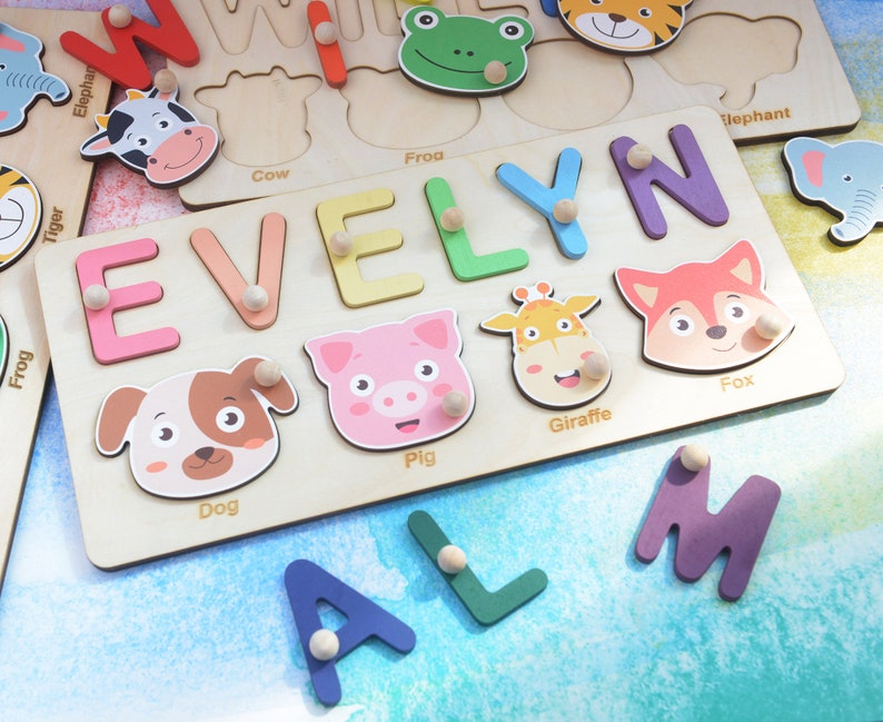 Custom Baby Puzzle Name Name Puzzle Personalized Baby Gift Etsy