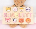 Personalized Gifts for One Year Old Girl, Unique Baby Girl First Birthday Gifts, Toddlers Puzzle, Learning Topy Free Engraving BP063I product logo
