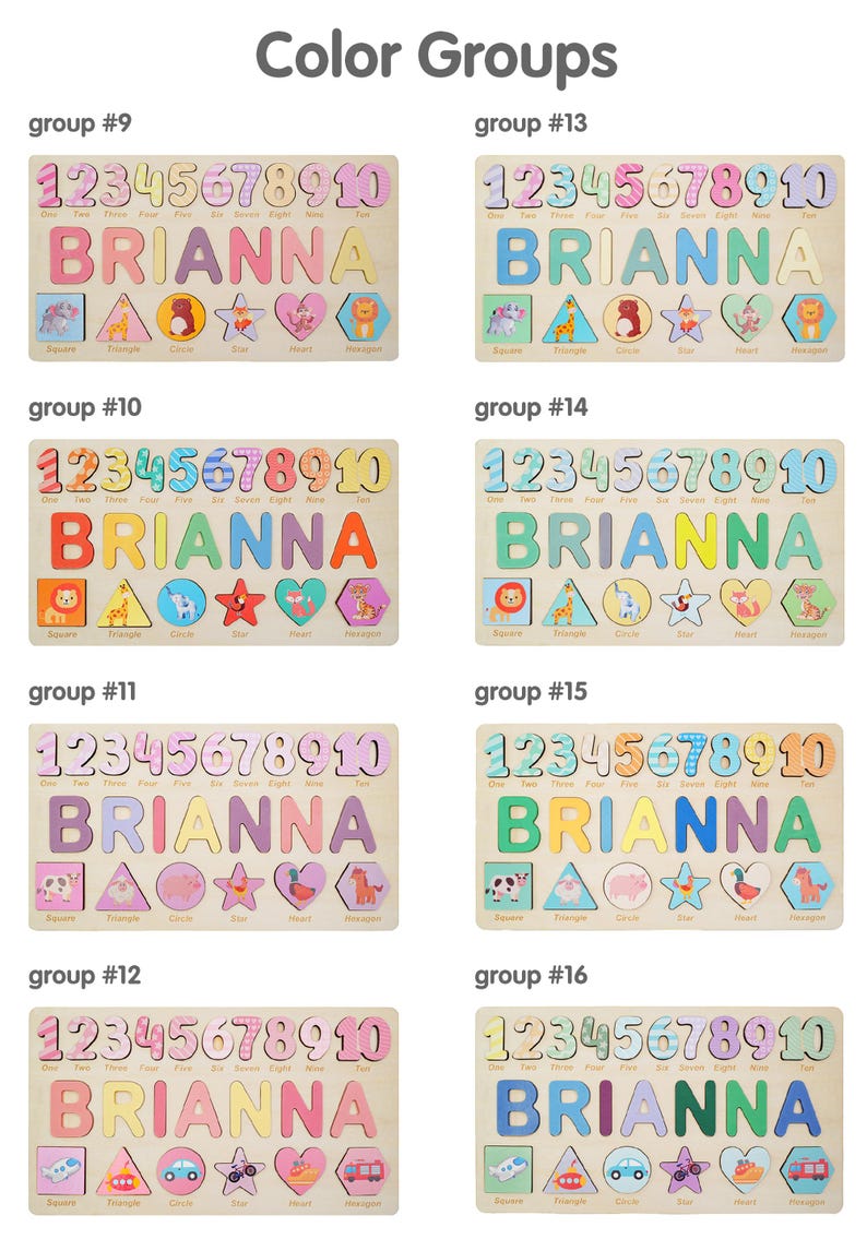 Custom Wooden Name Puzzle for Toddlers, Personalized Gifts for 3 Year Old Girl, Unique Baby Girl 3rd Birthday Gifts, Made by Tyucustomgifts image 3