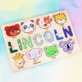 Personalized Name Puzzle for Toddlers, Baby Shower Gift, Christmas Gift for Kids, Custom Wooden Baby Toy Gifts, Puzzle Names, Baby Keepsake product logo