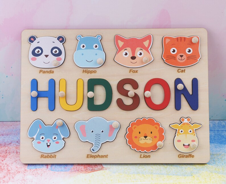 Custom Baby Puzzle Name Name Puzzle Personalized Baby Gift Etsy