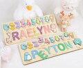 Personalized Wooden Name Puzzle with Numbers, Christmas Present for Children, Custom Birthday Gift Baby Girls and Boys, Early Learning Toy product logo