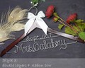 Wedding Dress Hanger with Last Name and Date, Custom Bridal Shower Gift, Personalized Bridal Hanger with Bow product logo