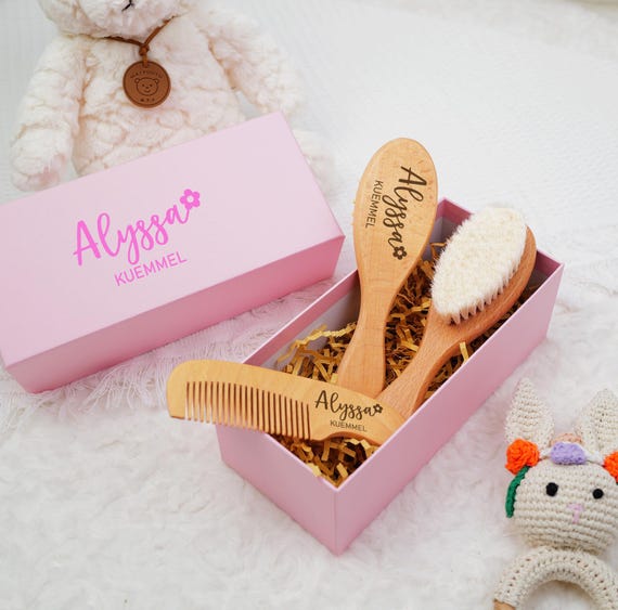 Newborn Brush And Comb Set Baby Hair Care Set Soft Bristle Brush