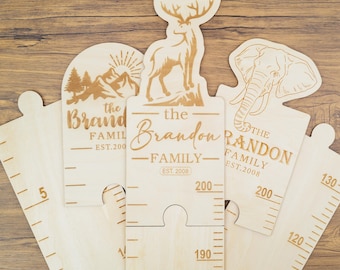 Personalized Kids Height Chart, Custom Wooden Wall Ruler, Family Growth Chart, Nursery Decor, Baby Measuring Stick