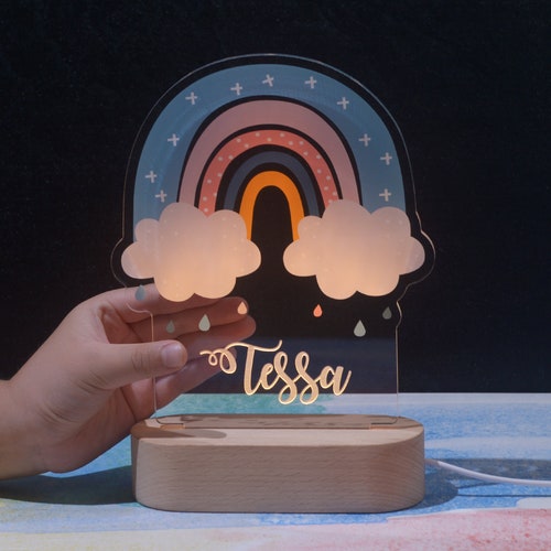 Kid Night Light With Custom Name Nursery Room Night Light Etsy