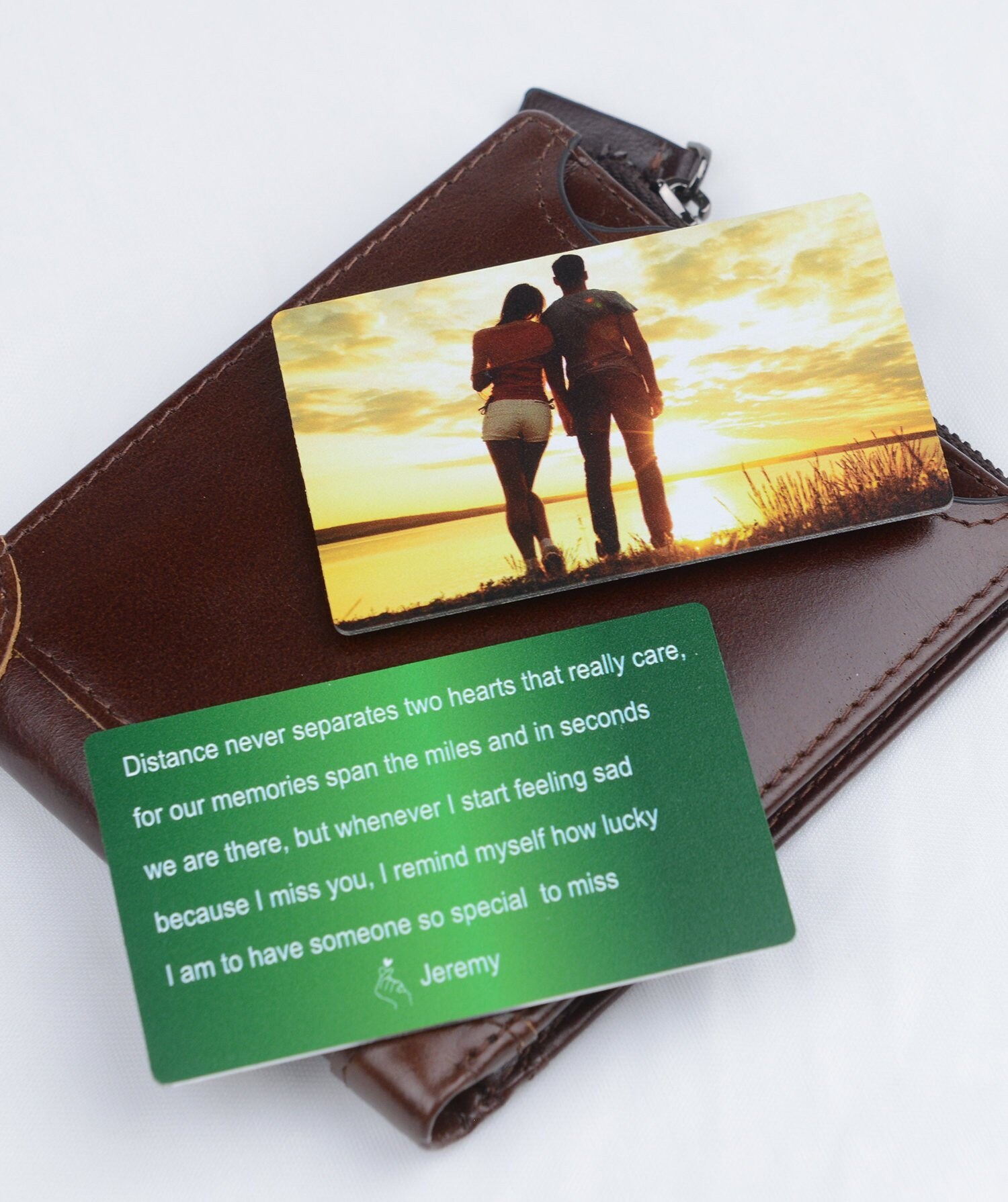 Wallet Card for Husband Wallet Insert Personalized Metal Etsy