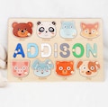 Custom Wooden Name Puzzle: Personalized Toddler Gift, Educational Toy, Baptism Baby Keepsake & Nursery Decor