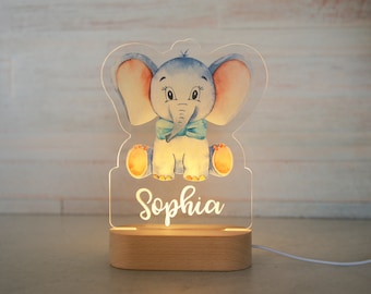 Lampada per bambini personalizzata, Lampada per luce notturna per bambini con nome, Baby Shower Regalo per neonati, Regalo creativo per ragazze, Regalo di Natale personalizzato per bambini