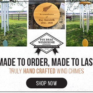 Handmade Wind Chime, Personalized Gift, Engraved Special Occasion, Memorial Wind Chime, wind Chimes, Wind Chime, Windchimes, Think Of Me