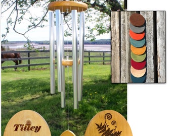 Custom Engraved Memorial Wind Chime - 36 Inch Bereavement Gift