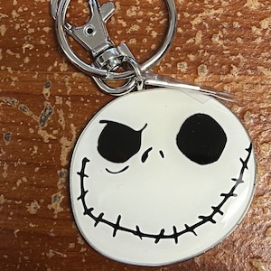 Officially Licensed Jack Skellington Lasered 2-Sided Keychain