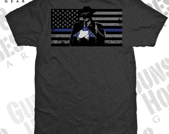 All Gave Some, Some Gave All T-Shirt - Officer Down, Thin Blue Line, Honor Guard, Police Shirt