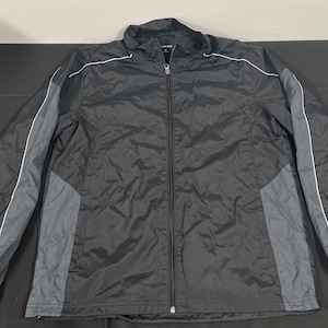 Sport Tek Zippered Jacket - Black/Charcoal Small