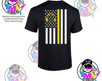 Telecommunications Week 2025 T-Shirt - Dispatcher Week, Police Dispatcher, 911 Dispatcher, Fire Dispatcher, Gold Line