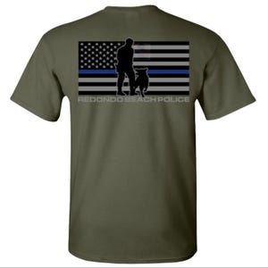 Redondo Beach Police K-9 TBL Flag (Men) image 3