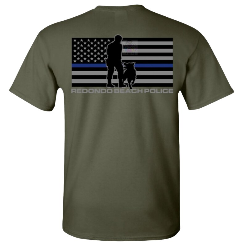 Redondo Beach Police K-9 TBL Flag (Men) image 3