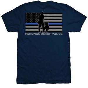 Redondo Beach Police K-9 TBL Flag (Men) image 1