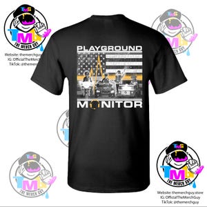 Playground Monitor T-Shirt - Dispatch Shirt, 911 Communications, Gold Line, Funny Dispatch, Dispatcher Gift