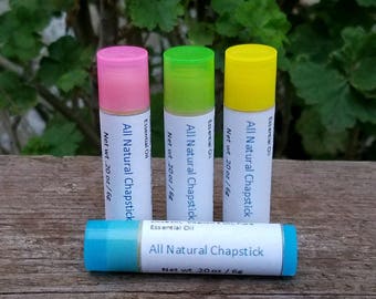 All Natural Chapstick, Chapstick, Shea butter Chapstick, Coconut Oil Chapstick, Essential Oil Chapstick, Beeswax Chapstick