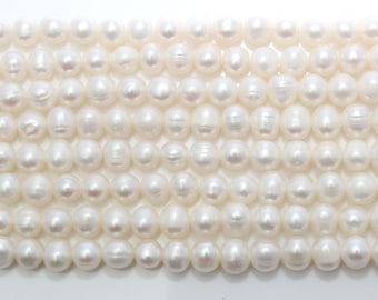 Multi-size Natural Round White Pearl,Loose Potato Pearl Strand Supplies,Wholesale Freshwater Pearls,Wedding Pearls,Jewelry Making,DIY-EN040
