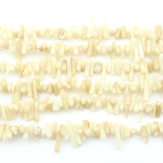 Natural White Coral Beads,Loose Coral Beads,Branch Coral Beads Supplies,Stick Coral Beads,Wholesale Coral,Jewelry Making,DIY Jewelry-EN41