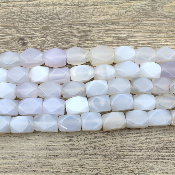 アクセサリー ours strong milon(white agate) Natural White Agate Stone Bracelet,8mm,10mm,12mm, Smooth