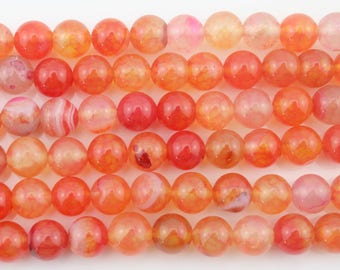 Multi-colored Agate Gemstone Beads,Polished Mixed Color Stones,Wholesale Loose Gemstone Beads,DIY Jewelry,Jewelry Making-15.5inches-EN058