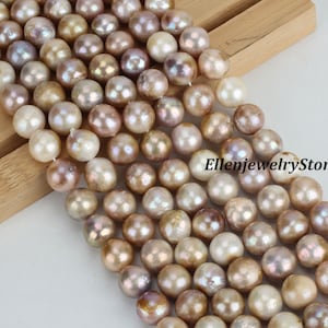 12-16mm Rare High Quality Nucleated Pearls,Natural Color Edison Pearl,DIY Pearls Necklace,Bridesmaid&Wedding Pearl,Wholesale Pearl-ADS004-15