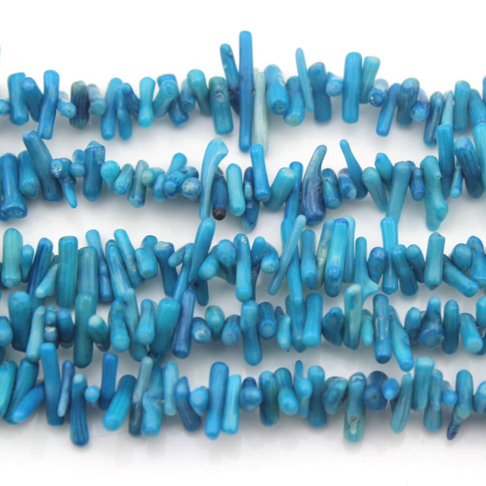 Blue Coral Beads Branch Coral Beads Coral Beads Stick Coral Etsy