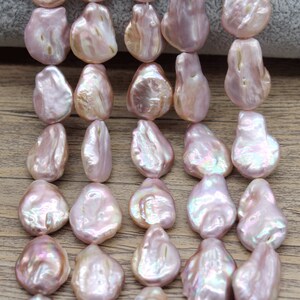 16-17mm High Quality Natural Purple Coin Pearls,High Luster Freshwater Pearls,Pearls for Jewelry Making,Wholesale Pearls Strand,DIY Jewelry