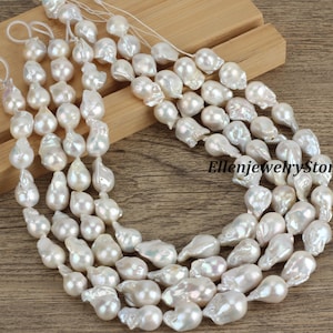 13-15 x 15-18 mm natuurlijke zoetwaterparel, grote flameball barokke parels, doe-het-zelf parelketting/oorbellen, sieraden maken, groothandel-YHZ002-4