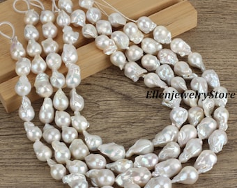 13-15x15-18mm Natural Freshwater Large Flameball Baroque Pearls,DIY Necklace/Bracelet Earrings,Jewelry Making,Wholesale-YHZ002-4