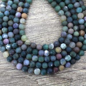 Frosted Round Indian Agate Beads,Colorful Matte Agate Beads for Jewelry Making,Loose Gemstone Beads Supply,Wholesale Agate Beads,DIY-MS0080
